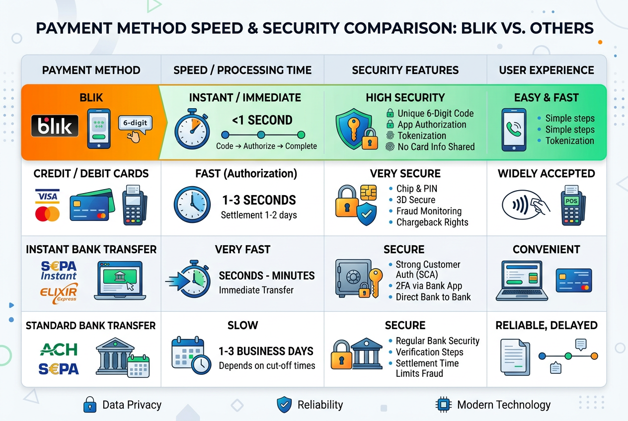 Porównanie szybkości i bezpieczeństwa płatności BLIK w kasynach online 2026