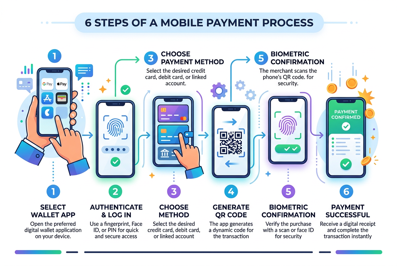 Infografika krok po kroku jak wpłacić depozyt BLIK