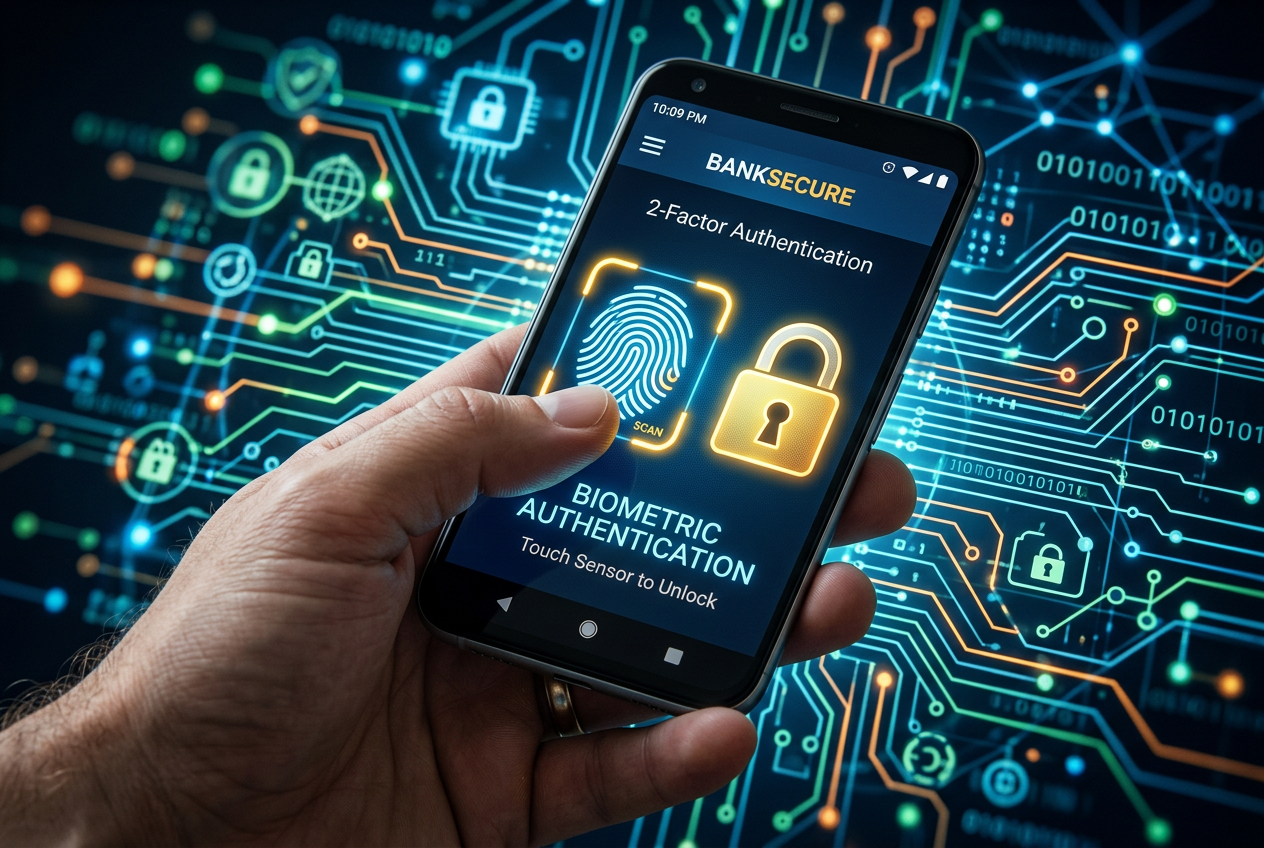 Bezpieczeństwo płatności 2FA i biometria w bankowości mobilnej